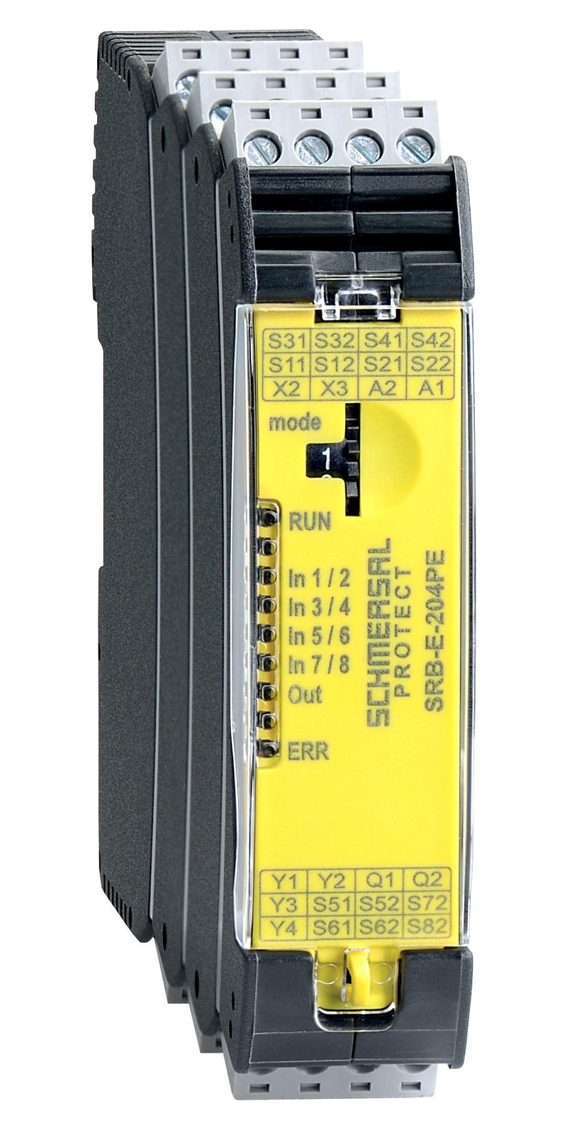 Schmersal 103008070 103008070 Safety Relay 24 VDC DPST-NC SPST-NO SRB Series DIN Rail Plug In Screw