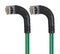 L-COM TRD815SRA9GR-1 Ethernet Cable, Cat5e, 90&deg; RJ45 Plug to 90&deg; RJ45 Plug, FTP (Foiled Twisted Pair), Green, 304.8 mm