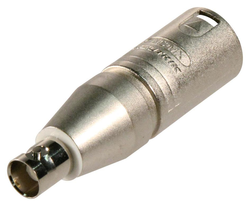 Neutrik NA2MBNC NA2MBNC Connector Adapter Circular XLR 3 Ways Plug BNC Coaxial 2 Receptacle