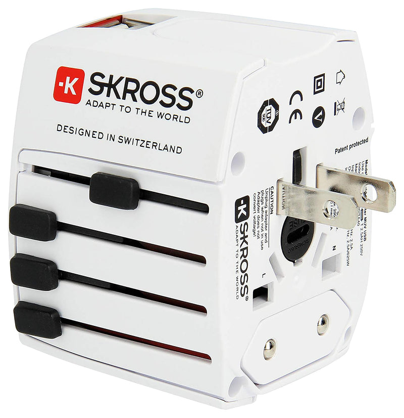 Skross 1.302960 1.302960 Mains Adapter Australia/China Euro US/UK New