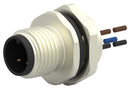 TE CONNECTIVITY T4171210003-001 Sensor Cable, A Coded, M12 Plug, Free End, 3 Positions, 200 mm, 7.87 "