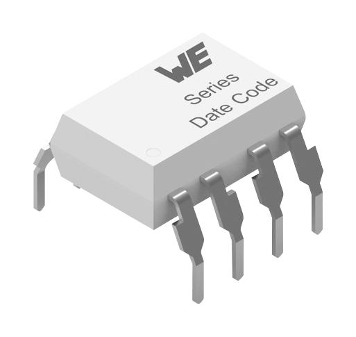 WURTH ELEKTRONIK 1.40827E+11 Optocoupler, 2 Channel, DIP, 8 Pins, 60 mA, 5 kVrms, 130 %