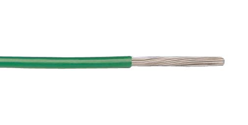 ALPHA WIRE 6717S GY005 Wire, MPPE, Green, Yellow, 14 AWG, 2.08 mm&sup2;, 100 ft, 30 m