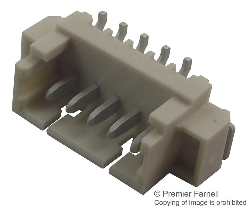 Multicomp PRO MC34415 MC34415 Pin Header Vertical Wire-to-Board 1.25 mm 1 Rows 5 Contacts Surface Mount Straight MC34