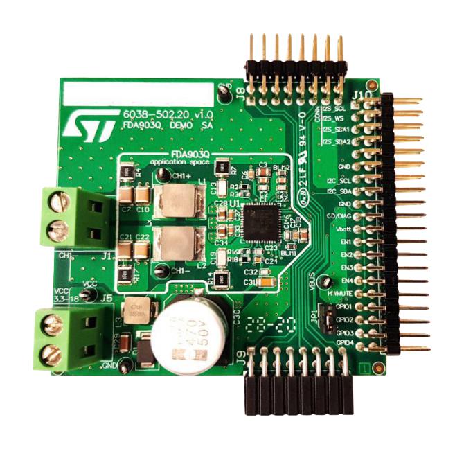 Stmicroelectronics EVAL-FDA903Q-SA EVAL-FDA903Q-SA Evaluation Board FDA803Q/FDA903Q Class D Audio Power Amplifier