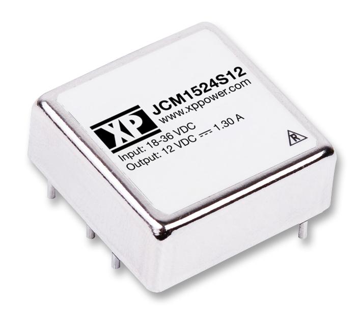 XP POWER JCM2012D12 Isolated Through Hole DC/DC Converter, 2:1 Input, ITE, 2:1, 20 W, 2 Output, 12 V, 833 mA