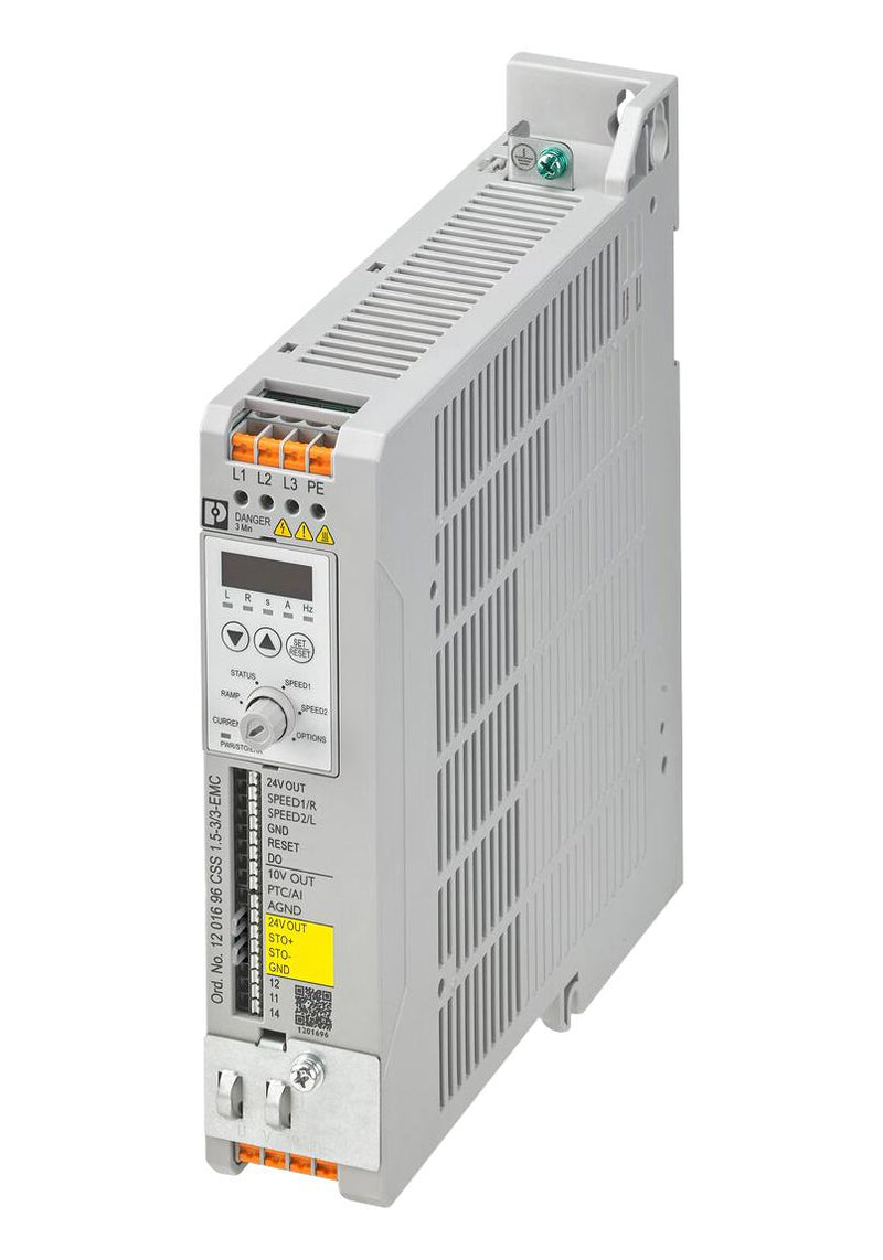 PHOENIX CONTACT CSS 1.5-3/3-EMC Speed Starter, Soft Start, 3-Phase, 3.9A, 187 VAC to 528 VAC, 1.5 kW, CONTACTRON CSS Series