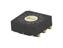 Alcoswitch - TE Connectivity MRSSV1DG16SMJTR MRSSV1DG16SMJTR Rotary Coded Switch Vertical Mrss Series Surface Mount 16 Position 20 V Hexadecimal Gray