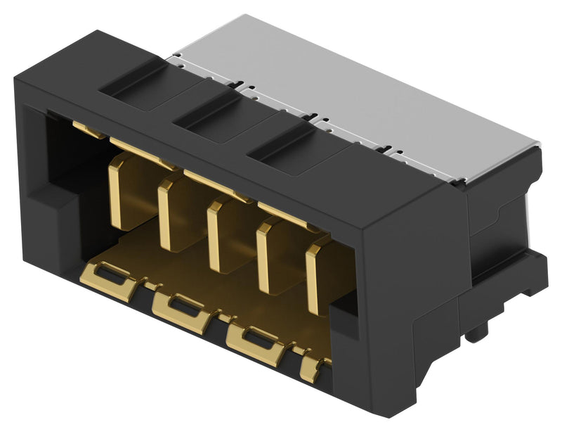 ERNI - TE CONNECTIVITY 364703-E Mezzanine Connector, Blindmate, Plug, 2 mm, 1 Rows, 5 Contacts, Surface Mount Right Angle