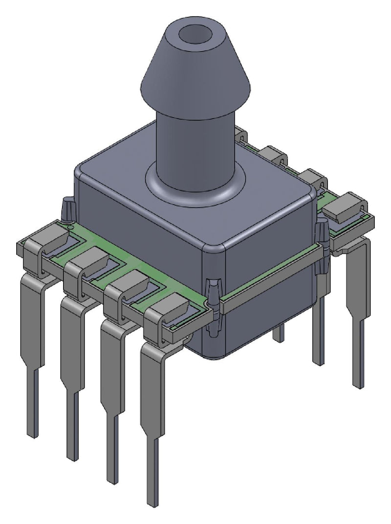 AMPHENOL ALL SENSORS ELVH-001G-HAND-C-NAA5 Pressure Sensor, 1 psi, Analogue, Gauge, 5 VDC, Single Axial Barbed, 2.7 mA