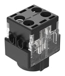 EAO 61-8610.11 Contact Block, Series 61, 5 A, 250 Vac/dc, Slow Make, SPST-NO, Solder Terminals