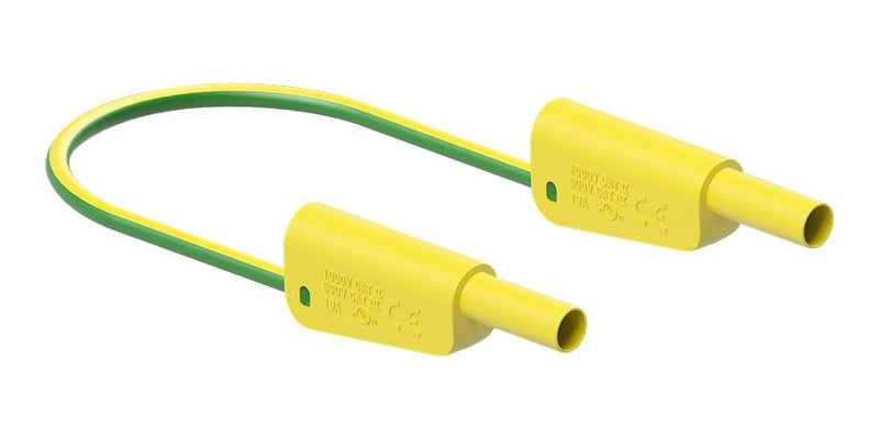 Staubli 66.2014-05020 66.2014-05020 Banana Test Lead 4mm Stackable Plug Shrouded