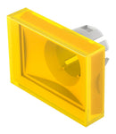 EAO 51-903.4 Lens, Flush, 18 x 24mm, Rectangular, Yellow, 51 Series