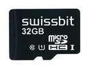 SWISSBIT SFSD032GN1AM1TO-I-5E-2A1-STD Flash Memory Card, MicroSDHC Card, 32 GB, -40 &deg;C, 85 &deg;C, S-52u Series