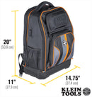 KLEIN TOOLS 62805BPTECH Tool Backpack, Tech,  XL, 28 Pockets, 1680d Ballistic Weave, Polypropylene, Tradesman Pro Series