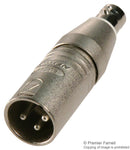 Neutrik NA2MBNC NA2MBNC Connector Adapter Circular XLR 3 Ways Plug BNC Coaxial 2 Receptacle