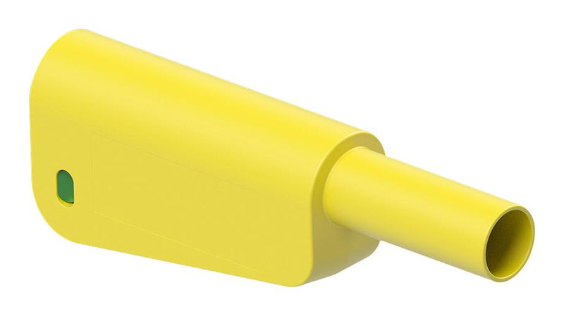 Staubli 66.2019-20 66.2019-20 Banana Test Connector Plug Cable Mount 19 A 1 kV Gold Plated Contacts Green Yellow