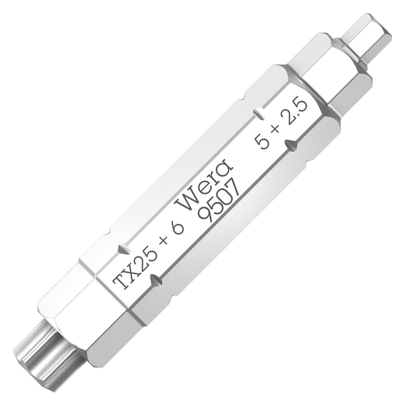 Wera 05073202001 05073202001 Hex Bit 6 mm x T25 37 Length 9507 Series New