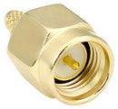 LINX - TE CONNECTIVITY CONSMA007-G RF / Coaxial Connector, SMA Coaxial, Straight Plug, Crimp, 50 ohm, RG174, RG188, RG316, Brass