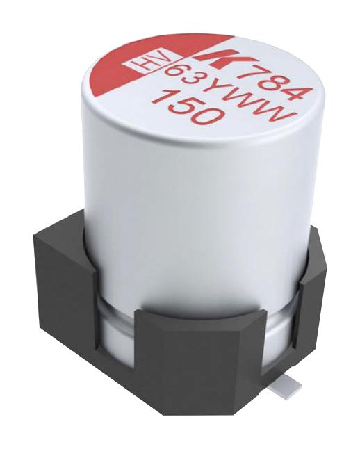 KEMET A784MS157M1HLAV026 Hybrid Aluminium Electrolytic Capacitor, 150 &micro;F, &plusmn; 20%, 50 V, Radial Can - SMD, 0.026 ohm