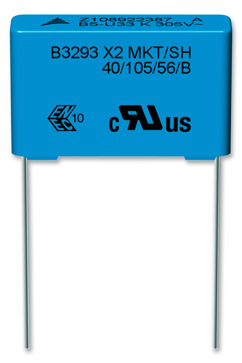 Epcos B32932A3104K000 B32932A3104K000 Safety Capacitor Metallized PET Radial Box - 2 Pin 0.1 &Acirc;&micro;F &plusmn; 10% X2 Through Hole