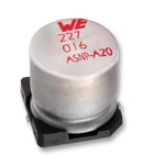 WURTH ELEKTRONIK 8.65251E+11 SMD Aluminium Electrolytic Capacitor, Radial Can - SMD, 22 &micro;F, 35 V, 2000 hours @ 85&deg;C