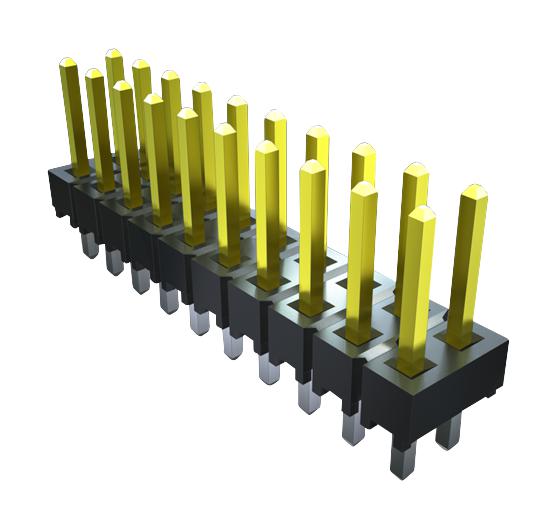 Samtec TSW-105-07-L-D TSW-105-07-L-D Pin Header Board-to-Board 2.54 mm 2 Rows 10 Contacts Through Hole TSW