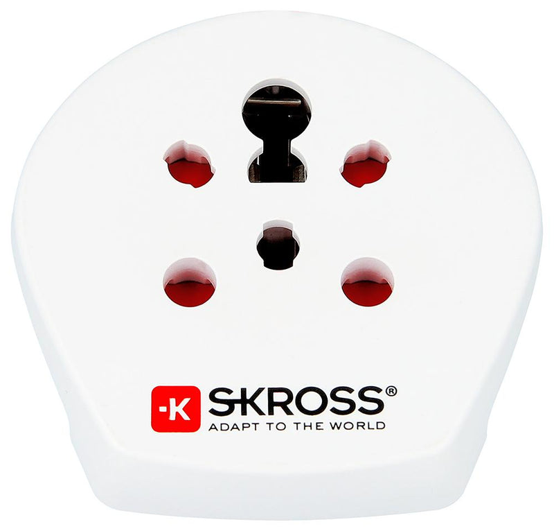 Skross 1.500217-E 1.500217-E Mains Adapter Denmark Indian Israel Euro (Schuko &amp; 2-Pole) 16 A White 250 V New