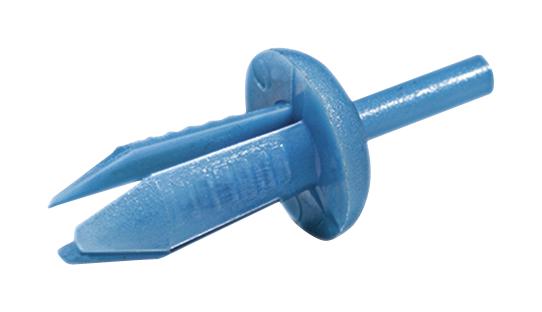 Hellermanntyton 181-42400 181-42400 Trunking Fitting Rivet 3.8 - 4.2mm Nylon 6 (Polyamide 6) Blue 25.5 mm New