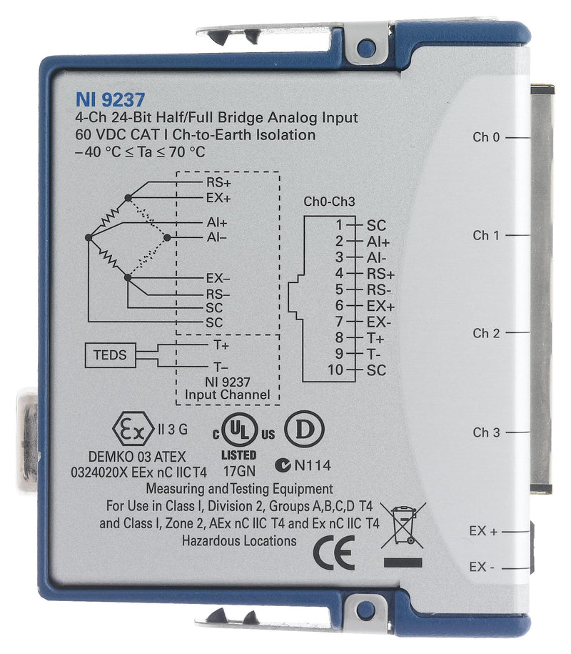 NI 868019-01 868019-01 Strain and Load Measurement Bundle cDAQ-SL4201 8 Channel 50 Ksps 24 Bit