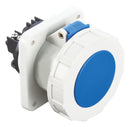 Multicomp PRO MP011107 MP011107 Pin &amp; Sleeve Connector 63 A 230 V Panel Mount Socket 2P+E Blue White