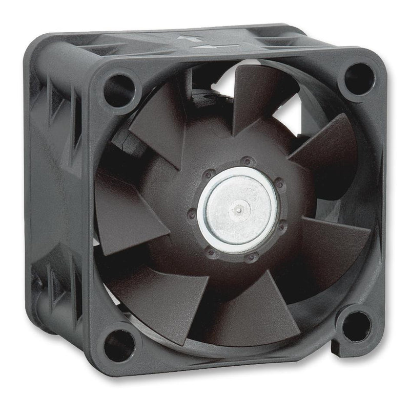 EBM-PAPST 422J/2HP DC Axial Fan, 12 V, Square, 40 mm, 28 mm, Ball Bearing, 23.54 CFM