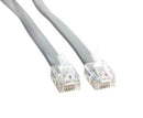 AMPHENOL CABLES ON DEMAND MP-5FRJ12STWS-002 Ethernet Cable, Cat5e, Cat6, Cat6a, RJ12 Plug to RJ12 Plug, Silver Grey, 610 mm, 2 ft