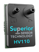 SUPERIOR SENSORS HV110 Pressure Sensor, Multi-range, 5 Pressure Ranges, 10 Inch-H2O, I2C Digital, SPI, Differential, 3.5 V HV110-SM02