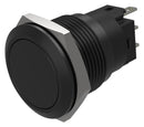 EAO 82-5951.2000 Vandal Resistant Switch, 82 Series, 19 mm, SPDT, Maintained, Round Flat Flush, Black