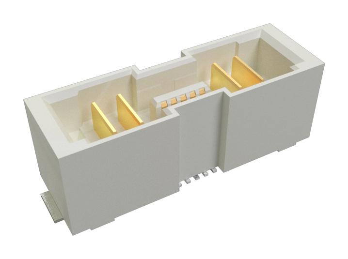 Amphenol Communications Solutions 10159558-410421RLF 10159558-410421RLF Mezzanine Connector Header 0.8 mm 2 Rows 14 Contacts Surface Mount Straight Copper Alloy