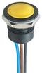 Apem IAR5F1500 IAR5F1500 Industrial Pushbutton Switch 16mm IP65 IP67 IA 16.2 mm Spdt Momentary Round Yellow