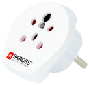 Skross 1.500217-E 1.500217-E Mains Adapter Denmark Indian Israel Euro (Schuko &amp; 2-Pole) 16 A White 250 V New