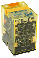 Idec RU4S-A220 RU4S-A220 Power Relay 4PDT 240 VAC 6 A RU Series Socket Non Latching