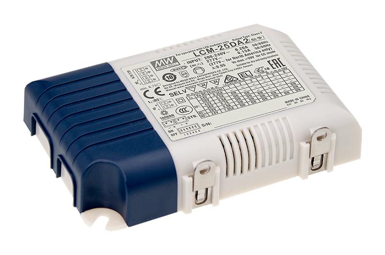 Mean Well LCM-25DA2 LCM-25DA2 LED Driver Lighting 25.2 W 24 VDC 1.05 A Constant Current 180 V