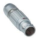 LEMO FGG.1B.307.CLAD52Z Circular Connector, 1B Series, Cable Mount Plug, 7 Contacts, Solder Pin, Push-Pull, Brass Body