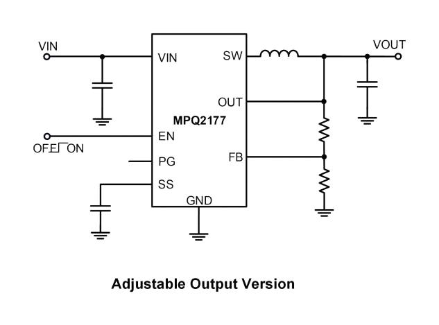 Monolithic Power Systems (MPS) MPQ2177GQHE-12-AEC1-P MPQ2177GQHE-12-AEC1-P DC-DC Switching Synchronous Buck Regulator Fixed 2.5 to 5.5 V in 1.2 V/1 A Out QFN-8