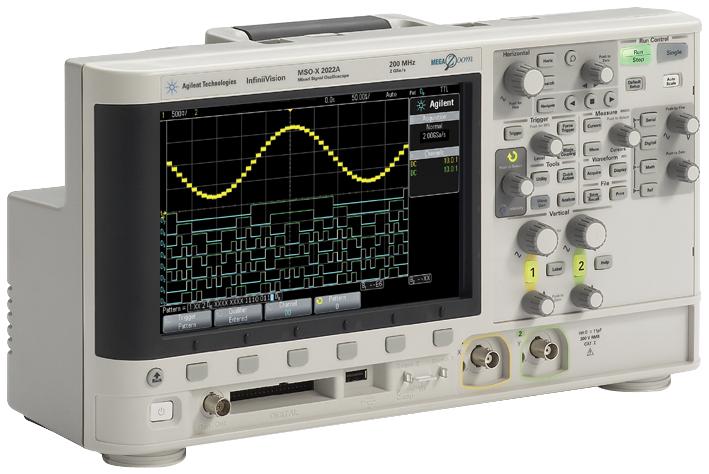 Keysight Technologies DSOX2012A DSOX2012A Digital Oscilloscope Infiniivision 2000 X 2 Channel 100 MHz Gsps 1 Mpts 3.5 ns