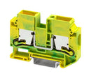 PHOENIX CONTACT 1329674 DIN Rail Mount Terminal Block, 2 Ways, 12 AWG, 4 AWG, 16 mm&sup2;, Push-X