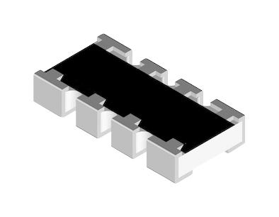 Vishay ACASA1001S1002P100 ACASA1001S1002P100 Resistor Network 1 Kohm Acas 0612 Series 4 Elements Isolated [1632 Metric]