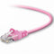 BELKIN A3L980-07-PNK-S PATCH CABLE, RJ45 PLUG, CAT6, 2M, PINK