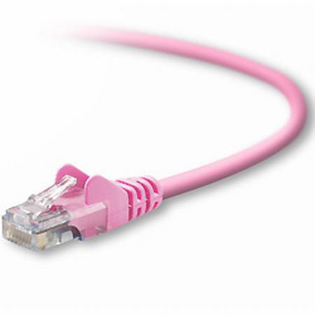 BELKIN A3L980-07-PNK-S PATCH CABLE, RJ45 PLUG, CAT6, 2M, PINK