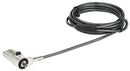 Startech Ltlocknbl LTLOCKNBL Laptop Cable Lock Wedge Slot Portable 4 Digit 2 m Black &amp; Silver