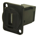 Cliff Electronic Components CP30254 CP30254 USB Adapter Blk Plastic CSK R/A Type A Receptacle 2.0 New