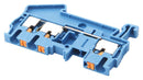 Phoenix Contact PT 25-TWIN BU PT BU DIN Rail Mount Terminal Block 3 Ways 26 AWG 12 4 mm&Acirc;&sup2; Push In 28 A